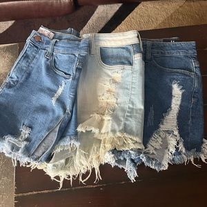 3 Pack of women/juniors denim shorts